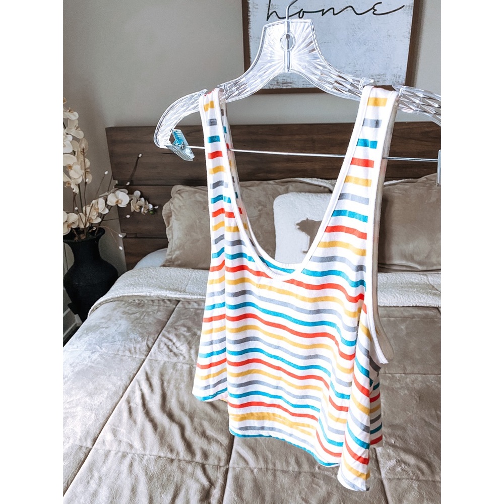 Stripped Cropped Tank